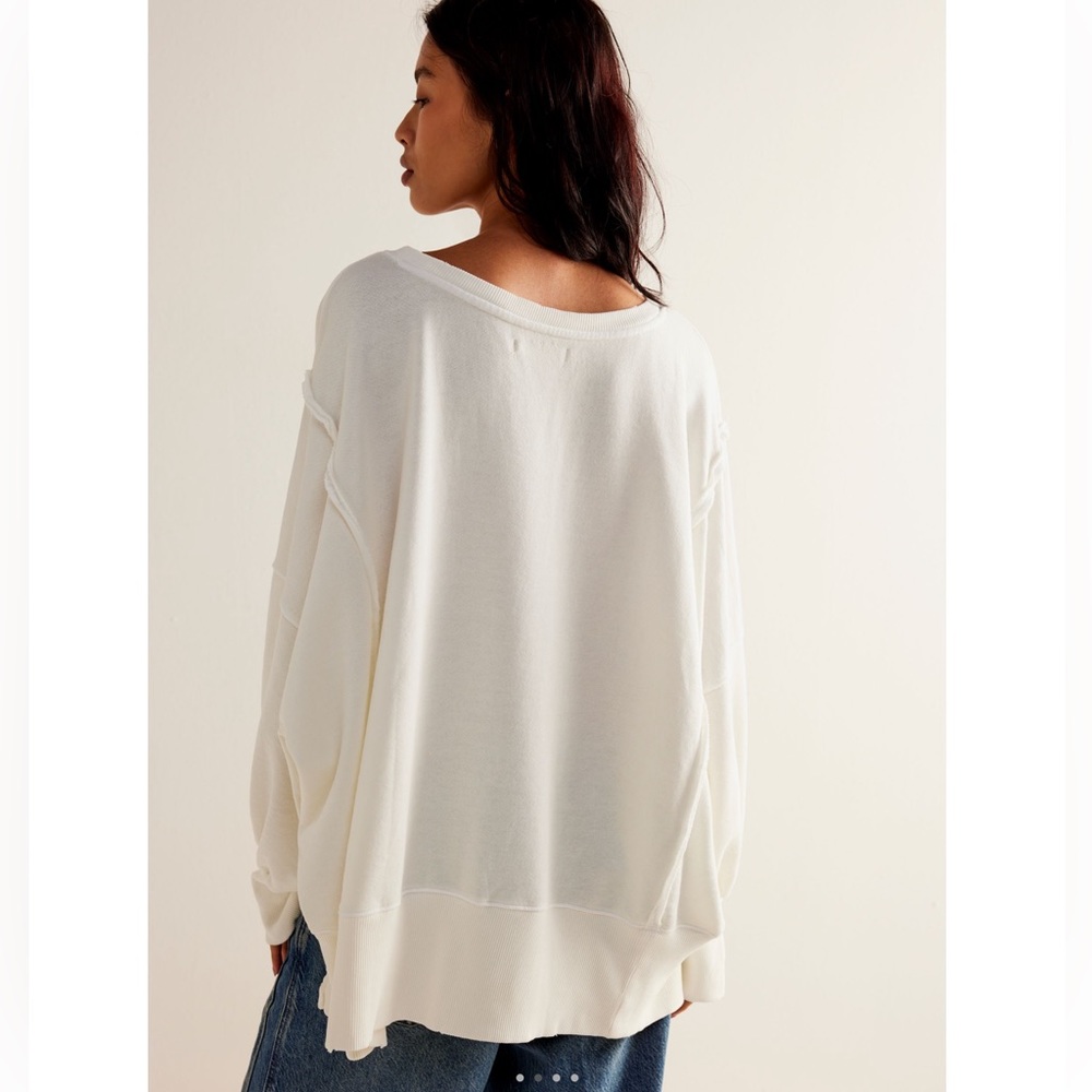 NWOT FREE PEOPLE CAMDEN GRAPHIC SWEATSHIRT - Picture 2 of 8